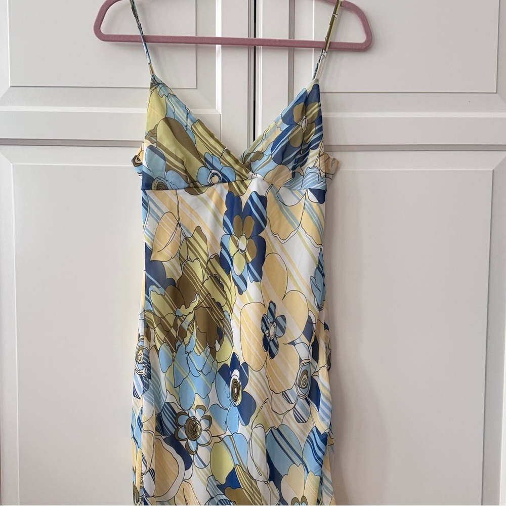Y2K Dynamite Floral Spaghetti Strap midi summer Dress - size M